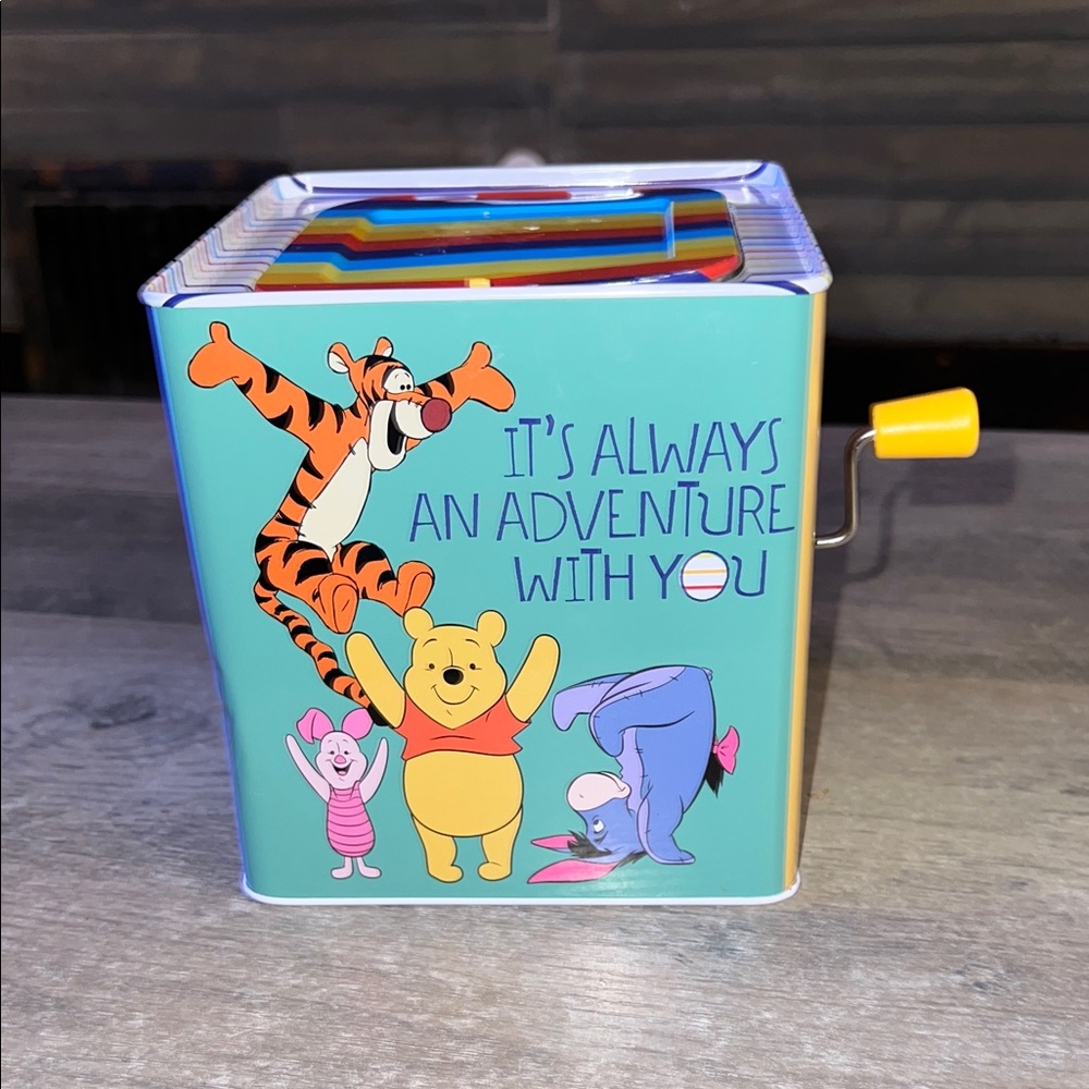 Kids Preferred Disney Baby Winnie The Pooh Jack-in-the-Box musical toy.